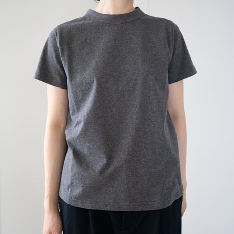 dry touch cotton/crew neck cut and sew/metal heather/size1.2.3