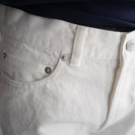 13.5oz straight jeans /off white/size28.31