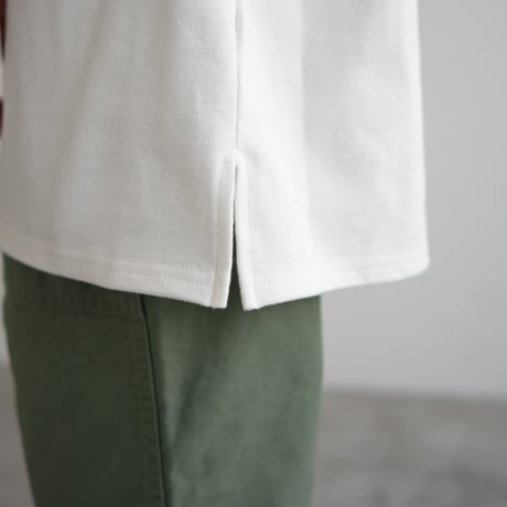 mid-length heritage Basque shirt/off white