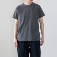 dry touch cotton/crew neck cut and sew/metal heather/size1.2.3