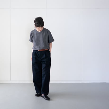 dry touch cotton/crew neck cut and sew/metal heather/size1.2.3