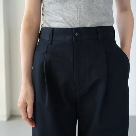 twill cotton linen/tack pants/phantom/size1.2