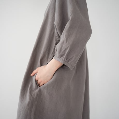 belgian linen shits one-piece/gray