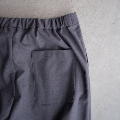 relaxed wide pants/charcoal gray