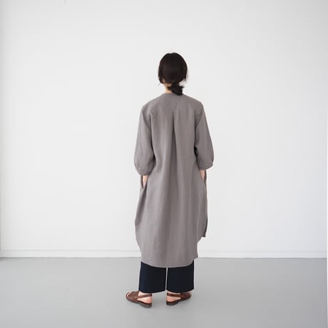 belgian linen shits one-piece/gray