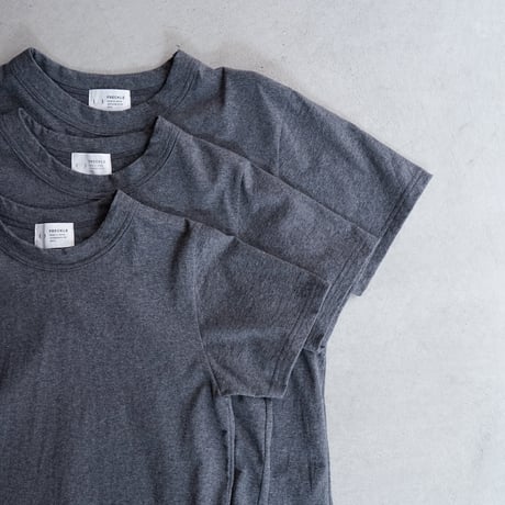 dry touch cotton/crew neck cut and sew/metal heather/size1.2.3