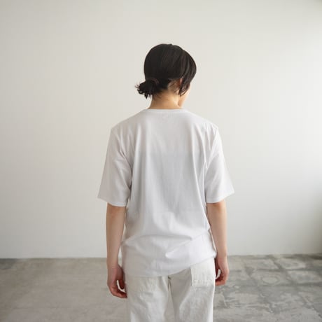 cotton silk/half sleeve tshirt / white/size 0.1.2