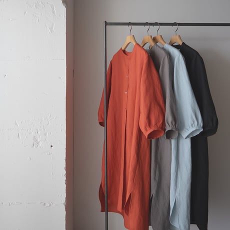 belgian linen shits one-piece/brick