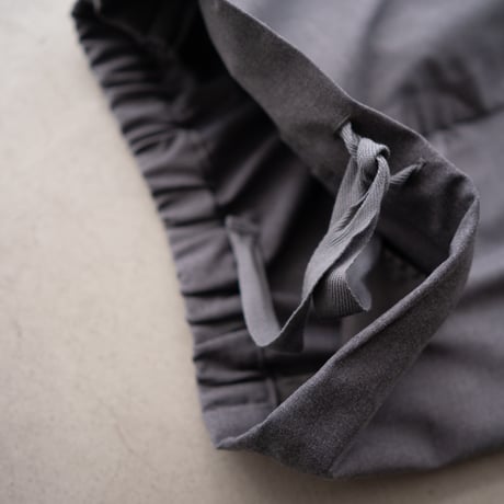 relaxed wide pants/charcoal gray