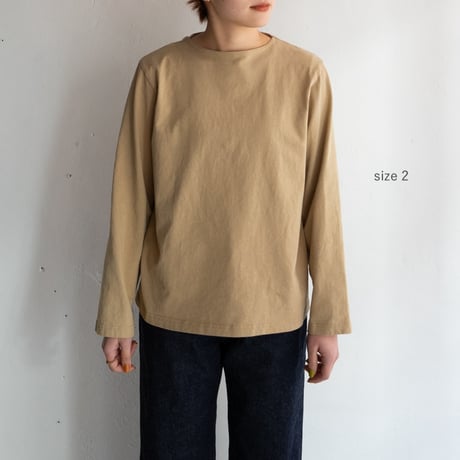 mvs cotton/center back long sleeve tshirt/ancient grain/size1.2.3