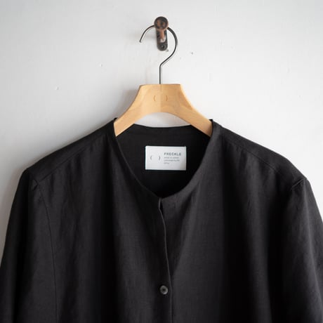 belgian linen shits one-piece/black
