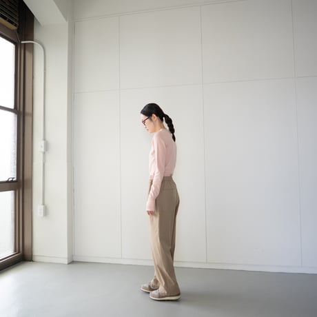 relaxed wide pants/beige
