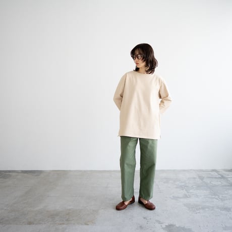 mid-length heritage Basque shirt/mother pearl