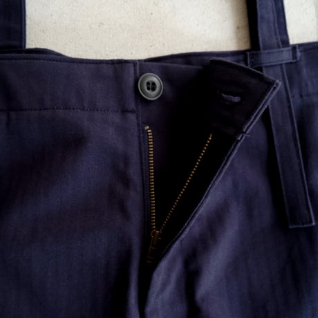 cotton herringbone  stocking wader/faded navy