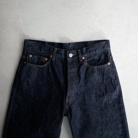 13.5oz.selvedgedenim jeans/one wash/wide straight