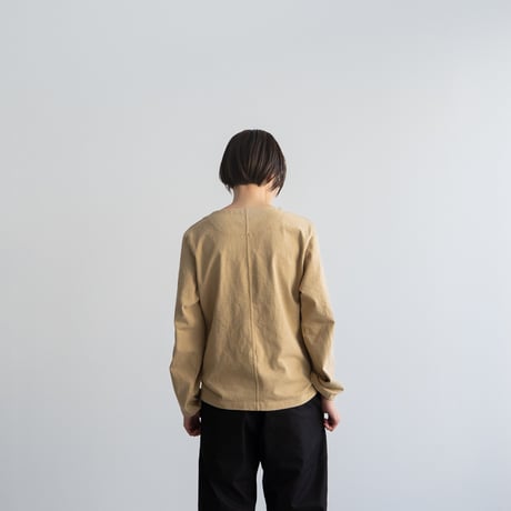 mvs cotton/center back long sleeve tshirt/ancient grain/size1.2.3