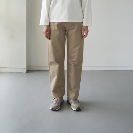 chino pants/straight pants/beige
