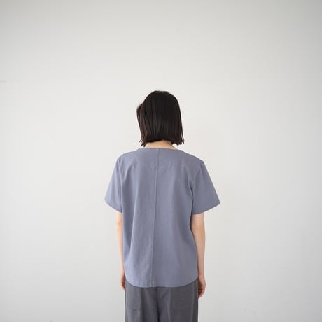 mvs cotton/center back tshirt /blue stone/size1.2.3