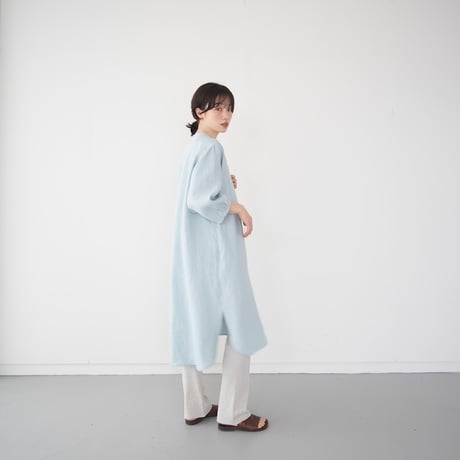 belgian linen shits one-piece/sax