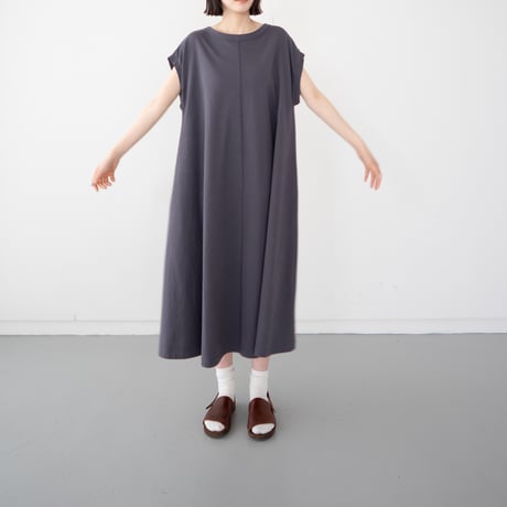organic cotton flow one piece/asphalt