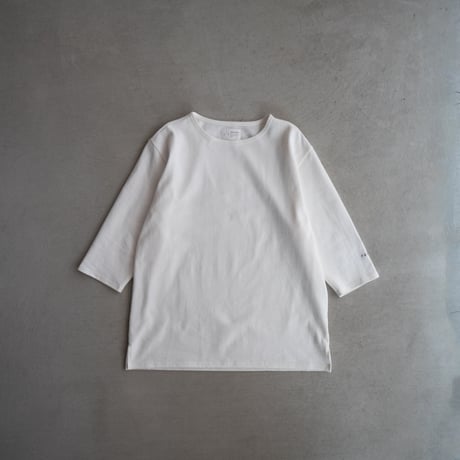 mid-length heritage Basque shirt/off white