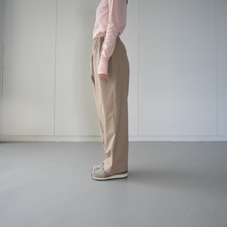 relaxed wide pants/beige