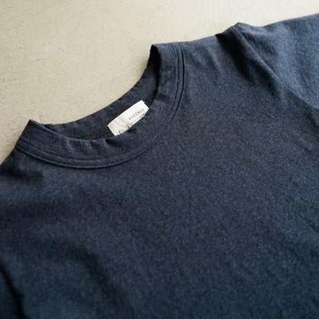 dry touch cotton/crew neck cut and sew/buleberry heather/size1.2.3