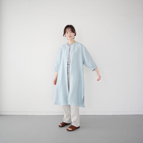 belgian linen shits one-piece/sax