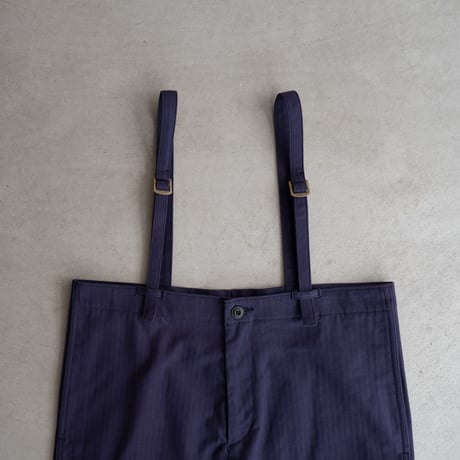cotton herringbone  stocking wader/faded navy