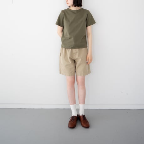mvs cotton/center back tshirt /olivine/size1.2.3