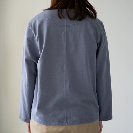 mvs cotton/center back long sleeve tshirt/blue stone/size1.2.3