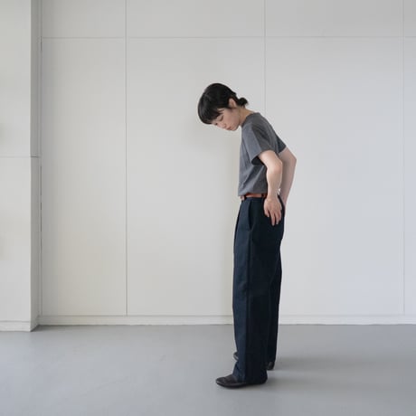 twill cotton linen/tack pants/phantom/size1.2