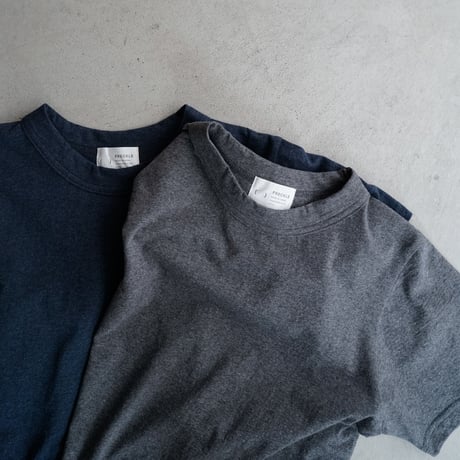 dry touch cotton/crew neck cut and sew/metal heather/size1.2.3