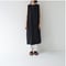 dry vortex cotton/sleeveless dress/charcoal gray