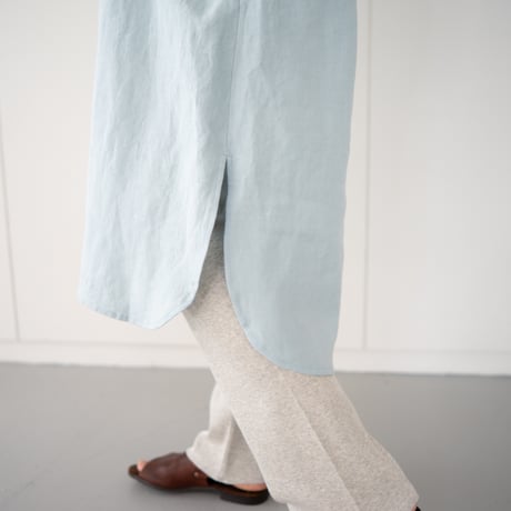 belgian linen shits one-piece/sax