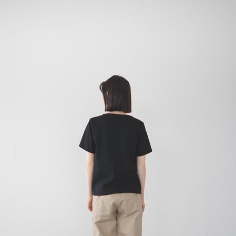 mvs cotton/center back tshirt /black/size1.2.3