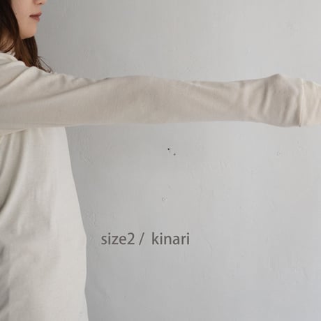 seamless cotton/thumb hole top/kinari/size1.2