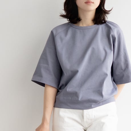 mvs cotton/half sleeve tshirt/blue stone