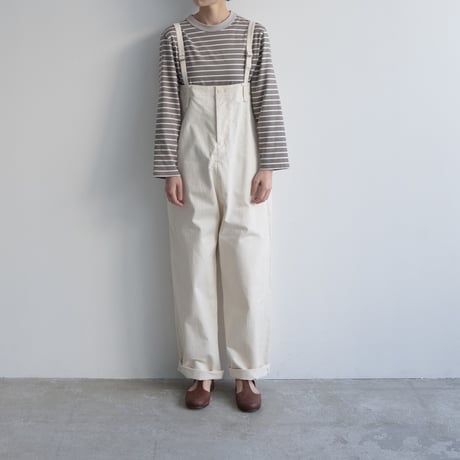 border border long sleeve tee/gray