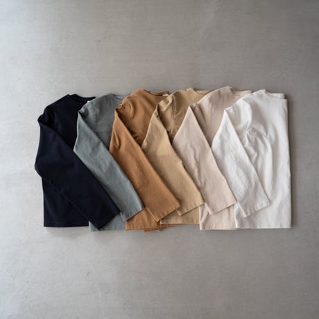 mvs cotton/center back long sleeve tshirt/ancient grain/size1.2.3