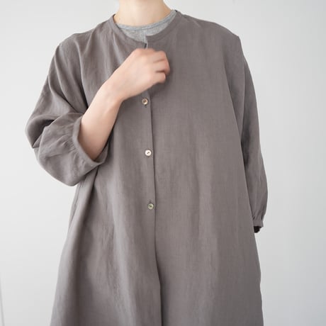 belgian linen shits one-piece/gray