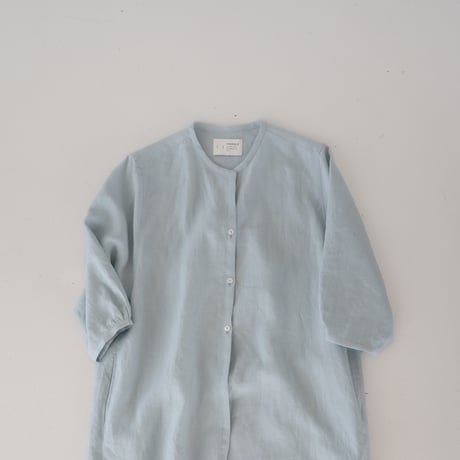 belgian linen shits one-piece/sax
