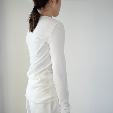 organic gauze tops/white