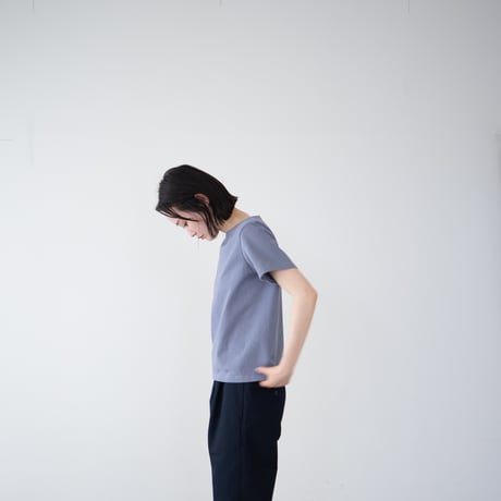mvs cotton/center back tshirt /blue stone/size1.2.3