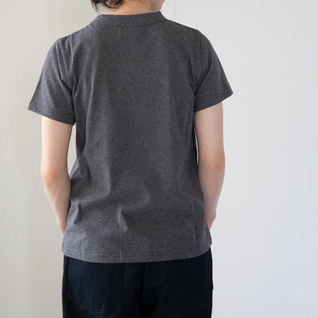 dry touch cotton/crew neck cut and sew/metal heather/size1.2.3