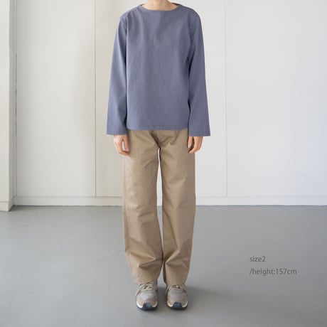 mvs cotton/center back long sleeve tshirt/blue stone/size1.2.3