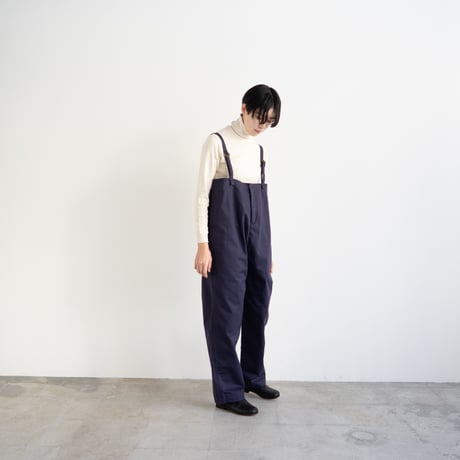 cotton herringbone  stocking wader/faded navy