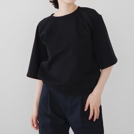 mvs cotton/half sleeve tshirt/black