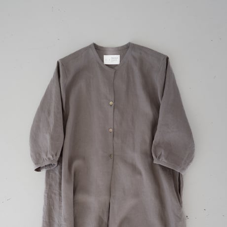 belgian linen shits one-piece/gray