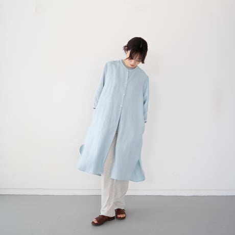 belgian linen shits one-piece/sax